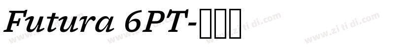 Futura 6PT字体转换